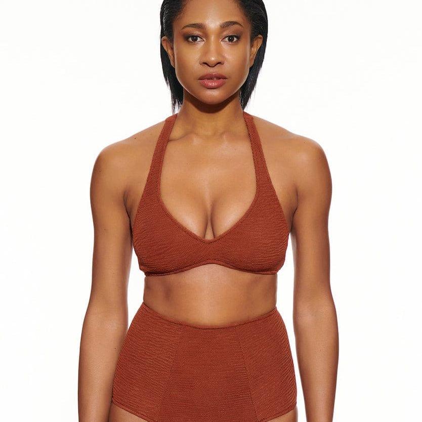 Top bikini Terracotta / XS Pamela Bikini Top San Rocco Italia
