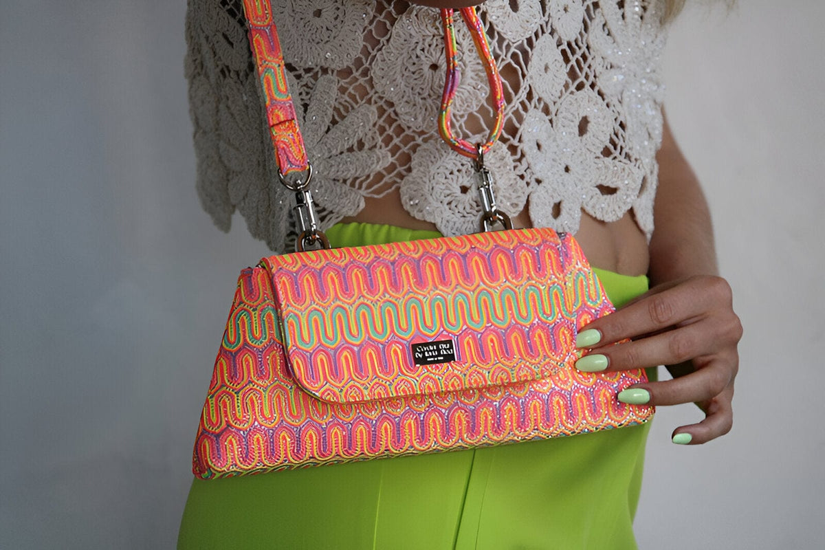 Clutches Baby Optical Glitter Bag San Rocco Italia