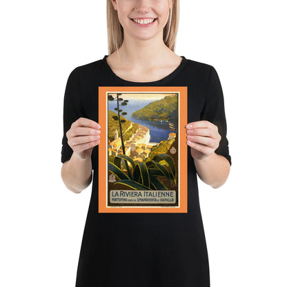 Decorazione 21×30 cm Poster La Riviera Italienne - Portofino San Rocco Italia