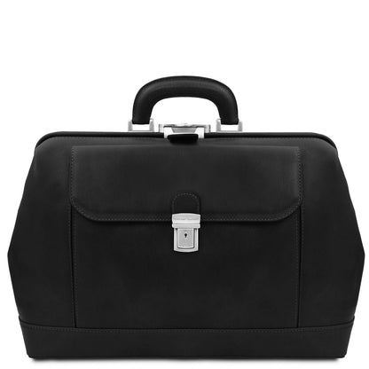Sacs de médecin Noir Leonardo - Exclusive leather doctor bag | TL142342 San Rocco Italia