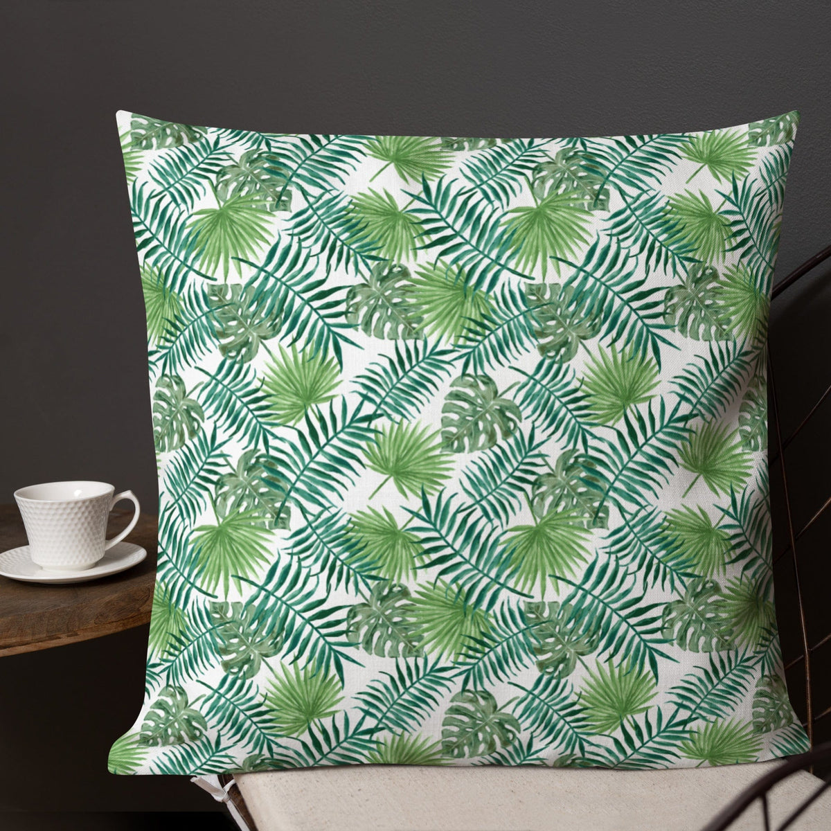 Wonen - Kussens en plaids Premium sierkussen Tropical Leaves San Rocco Italia