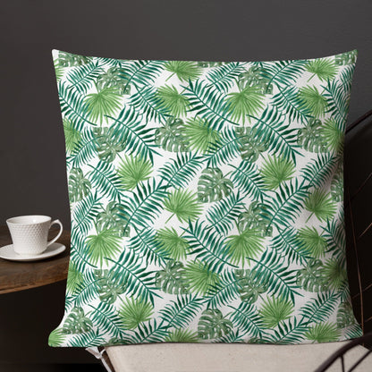 Wonen - Kussens en plaids Premium sierkussen Tropical Leaves San Rocco Italia