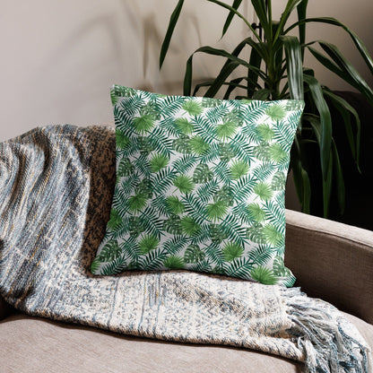 Wonen - Kussens en plaids Premium sierkussen Tropical Leaves San Rocco Italia