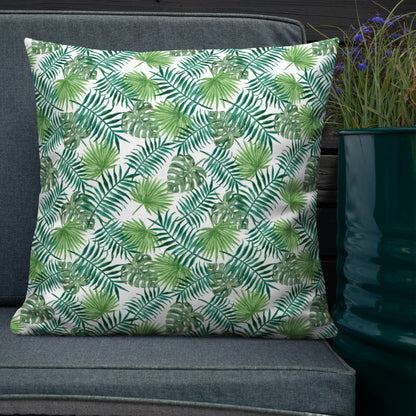 Wonen - Kussens en plaids Premium sierkussen Tropical Leaves San Rocco Italia