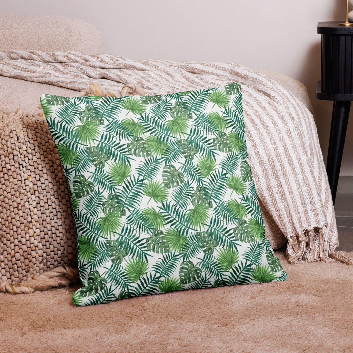 Wonen - Kussens en plaids Premium sierkussen Tropical Leaves San Rocco Italia