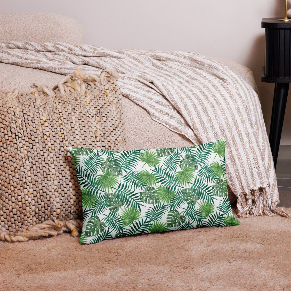 Wonen - Kussens en plaids Premium sierkussen Tropical Leaves San Rocco Italia