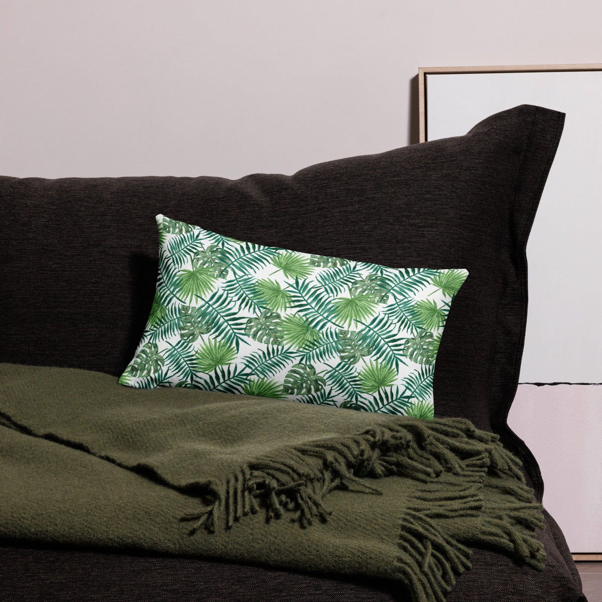 Wonen - Kussens en plaids Premium sierkussen Tropical Leaves San Rocco Italia