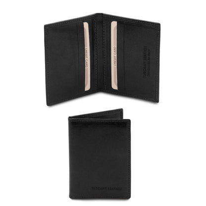 Accesorios de piel para mujer Negro Tarjetero exclusivo de piel | TL142063 San Rocco Italia