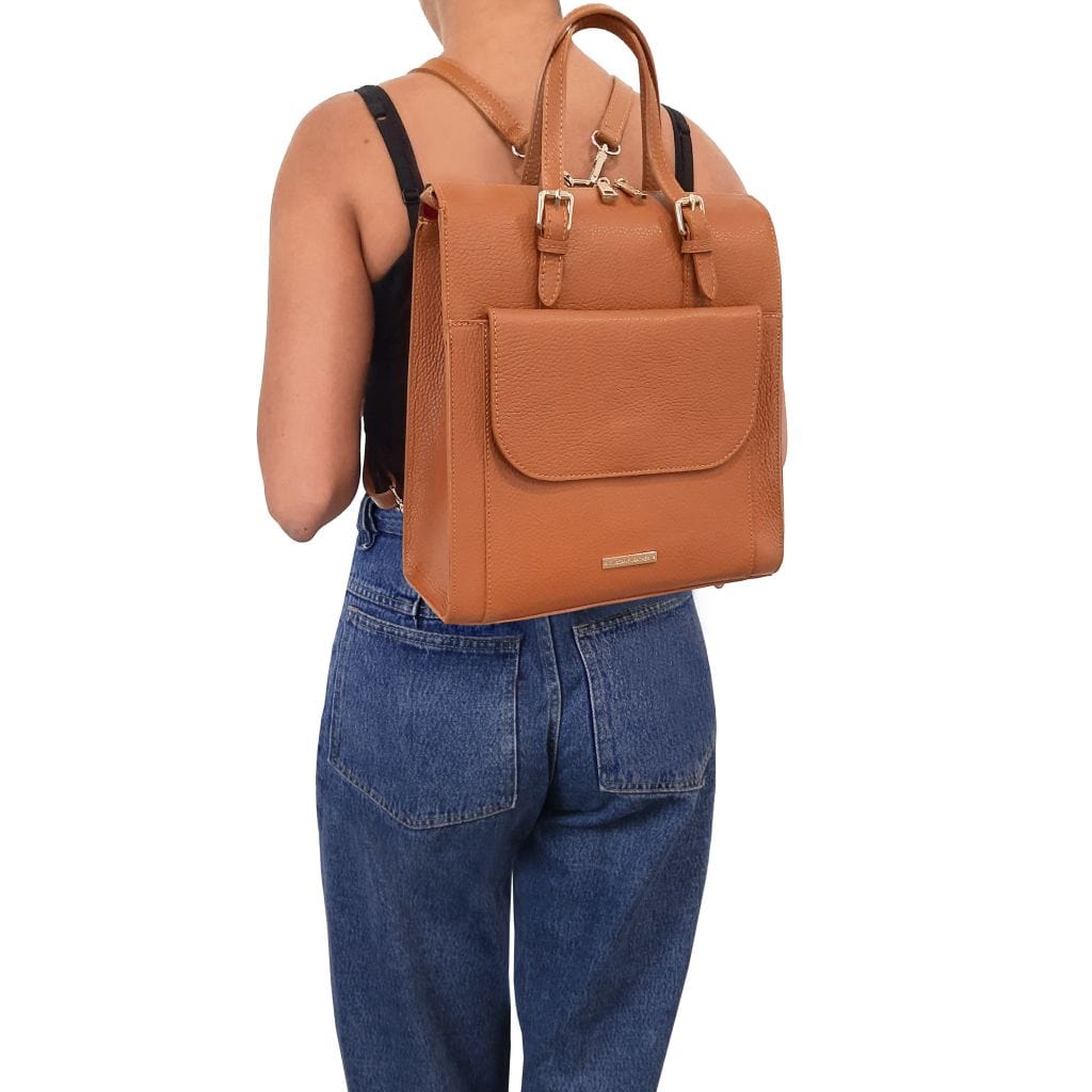 Sacs à dos femme en cuir TL Bag - Sac à dos convertible en cuir italien | TL142211 San Rocco Italia