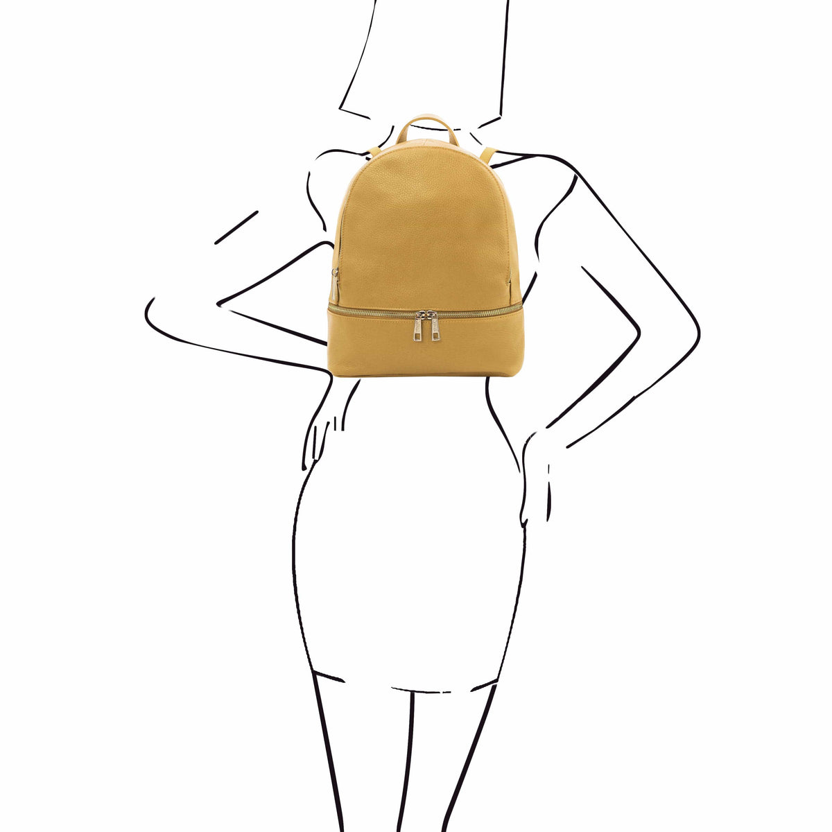 Leather backpacks for women TL Bag - Soft leather backpack | TL142280 San Rocco Italia
