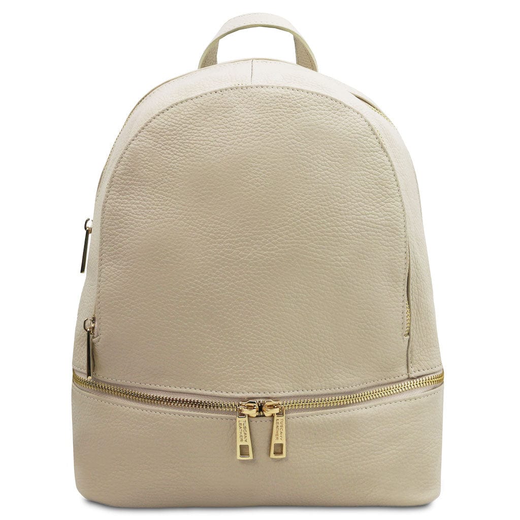 Leather backpacks for women Beige TL Bag - Soft leather backpack | TL142280 San Rocco Italia