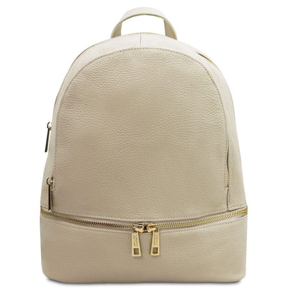 Leather backpacks for women Beige TL Bag - Soft leather backpack | TL142280 San Rocco Italia