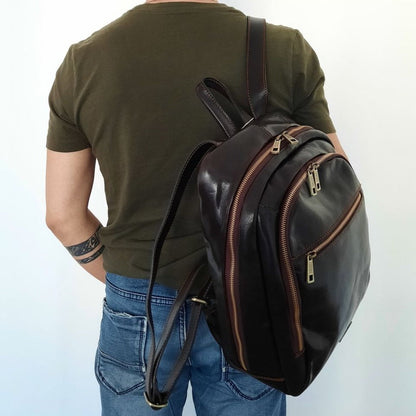 Zaini in pelle Perth - Zaino in pelle a 2 scomparti | TL142049 San Rocco Italia