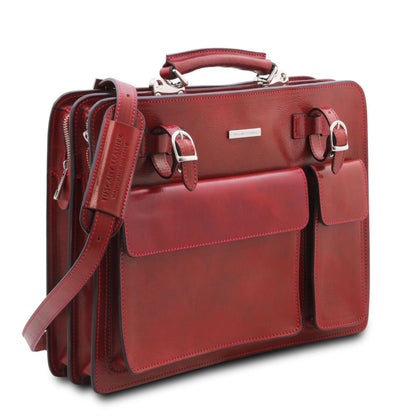 Leather briefcases Venezia - Leather briefcase 2 compartments | TL141268 San Rocco Italia