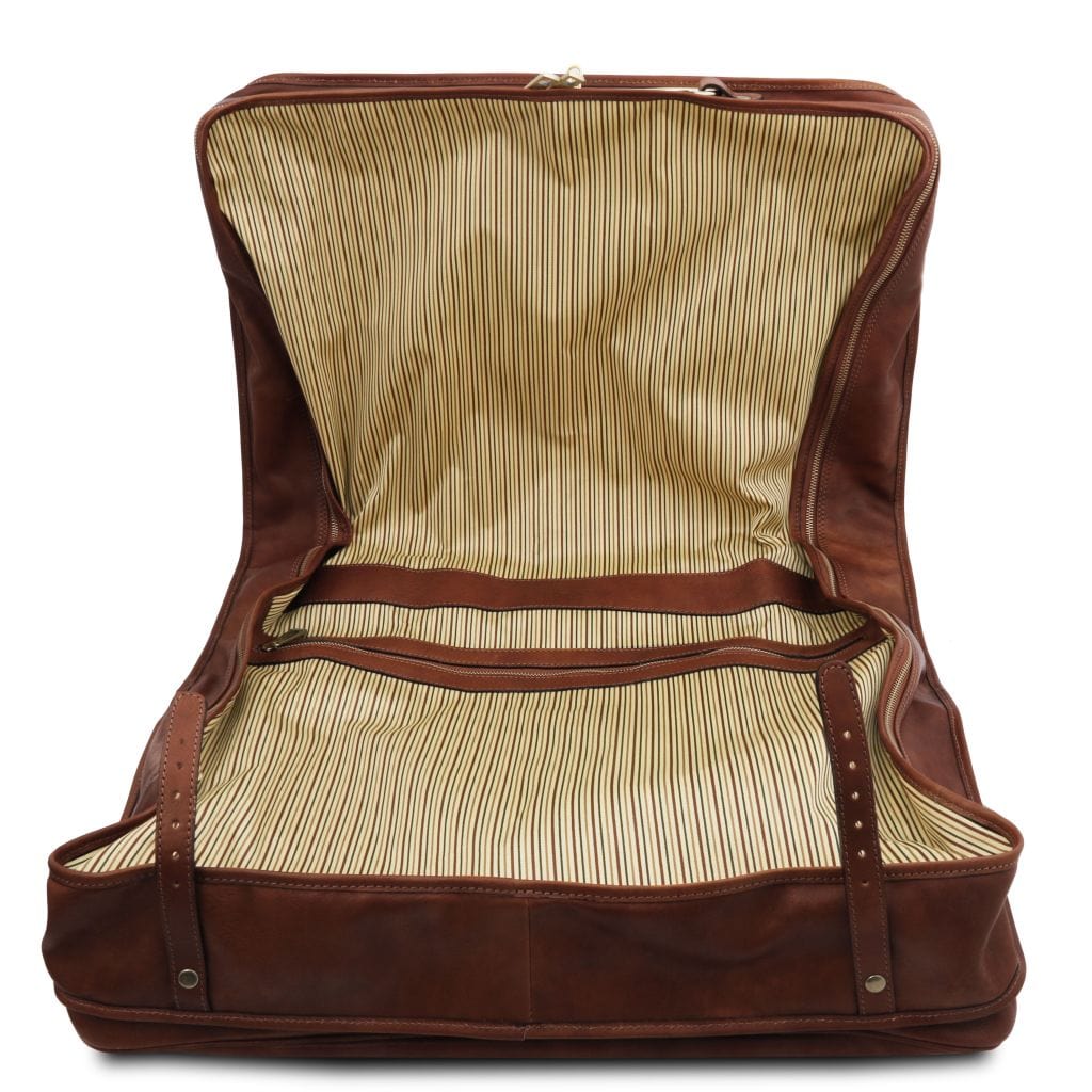 Leather garment bags Papeete - Leather Garment Bag | TL142337 suiter bag San Rocco Italia