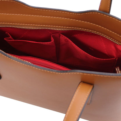 Leather handbags Olimpia - Italian leather tote - Small size | TL141521 San Rocco Italia