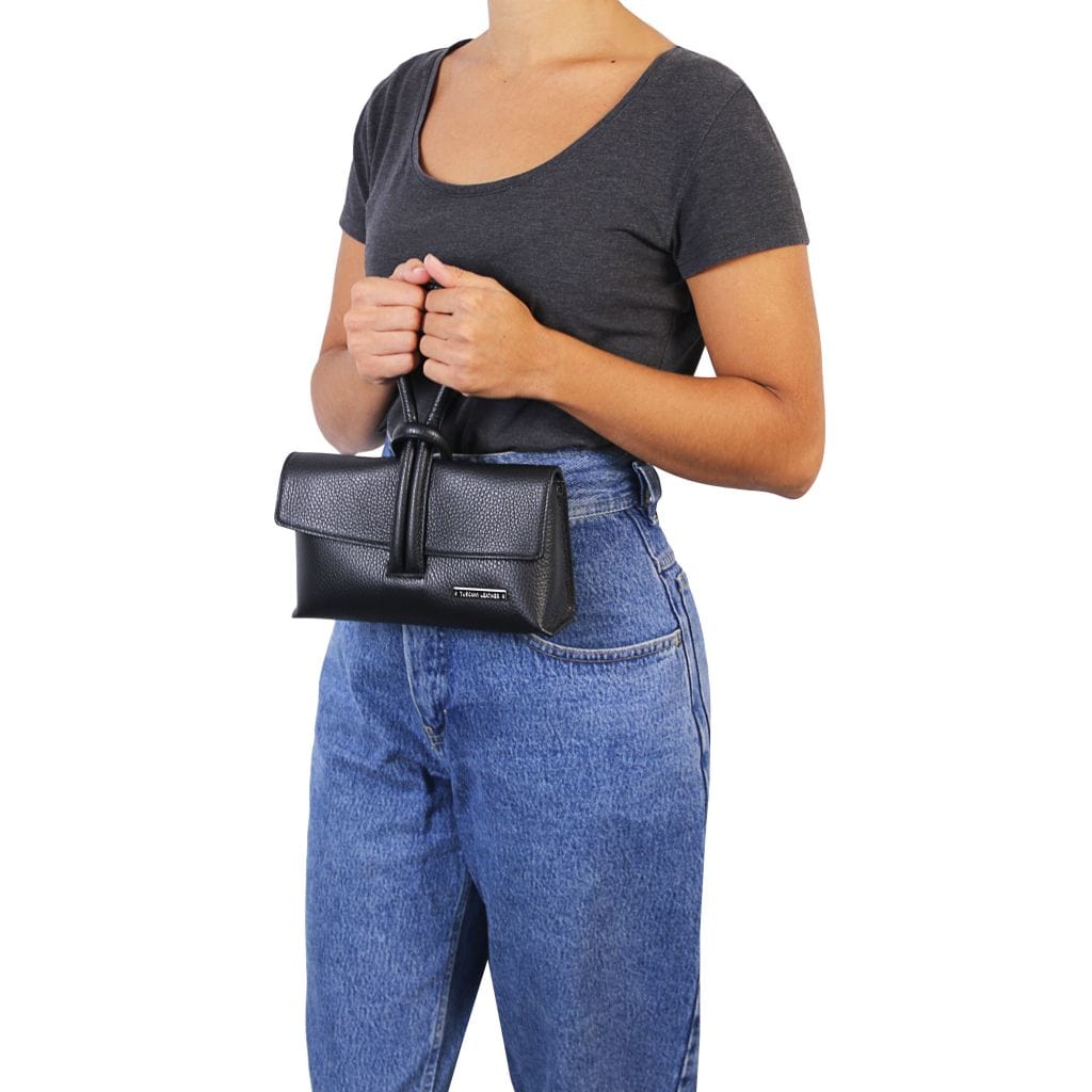 Leren handtassen TL Bag - Leren fold-overclutch | TL141990 San Rocco Italia