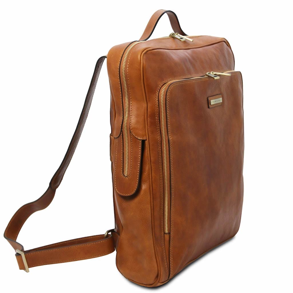 Bolsos de piel para portátil Bangkok - Mochila grande mate de piel para portátil | TL142336 San Rocco Italia