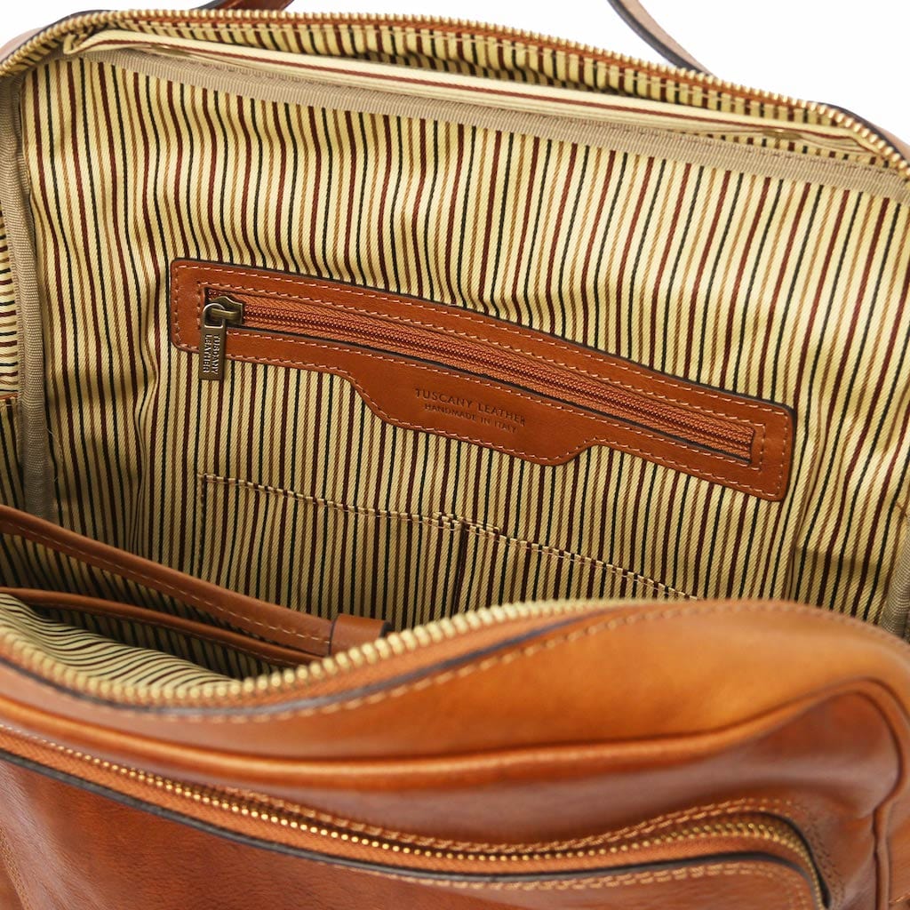 Bolsos de piel para portátil Bangkok - Mochila grande mate de piel para portátil | TL142336 San Rocco Italia