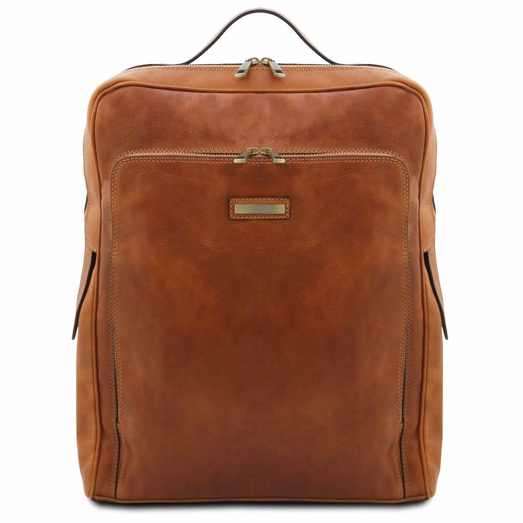 Bolsos de piel para portátil Natural Bangkok - Mochila grande mate de piel para portátil | TL142336 San Rocco Italia