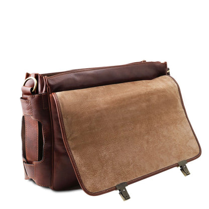 Borse porta laptop in pelle Ventimiglia - Cartella TL SMART in pelle multicomparto con tasche frontali | TL142069 San Rocco Italia