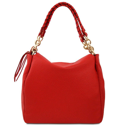 Leather shoulder bags Amy - Soft Italian leather shopping bag | TL142385 San Rocco Italia