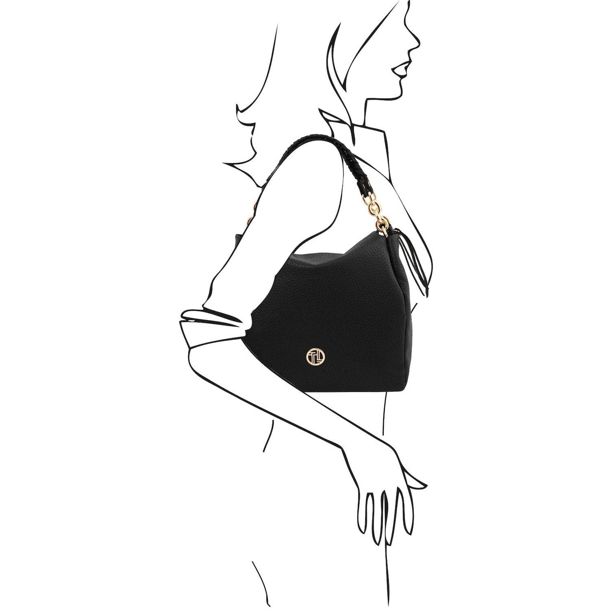 Leather shoulder bags Amy - Soft Italian leather shopping bag | TL142385 San Rocco Italia