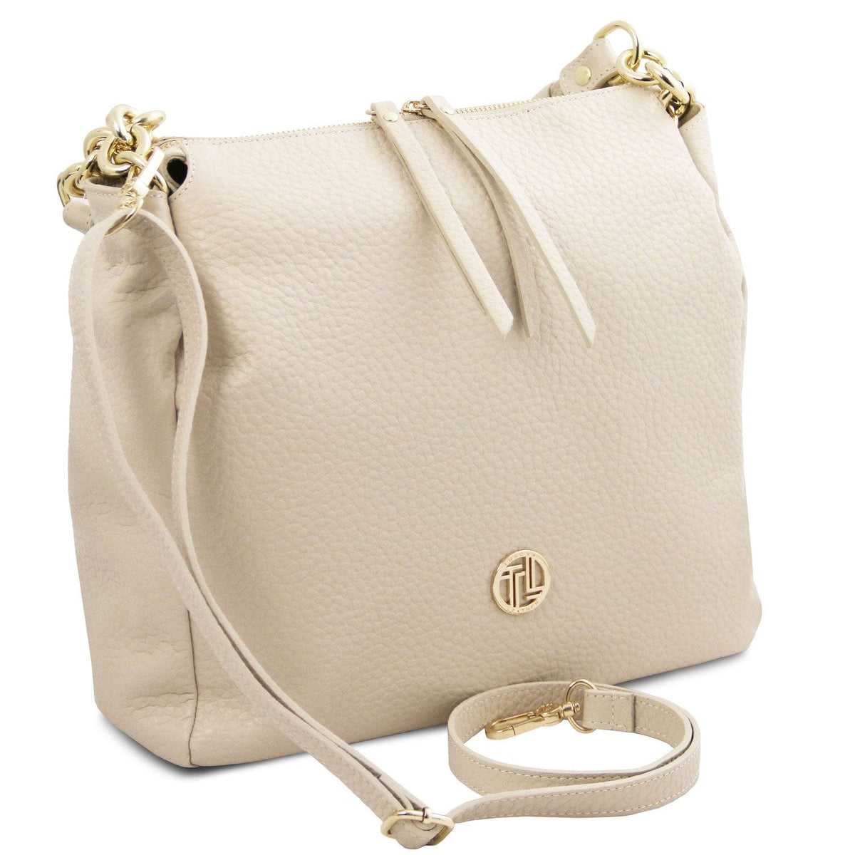 Leather shoulder bags Amy - Soft Italian leather shopping bag | TL142385 San Rocco Italia