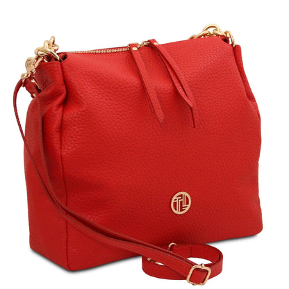 Leather shoulder bags Amy - Soft Italian leather shopping bag | TL142385 San Rocco Italia