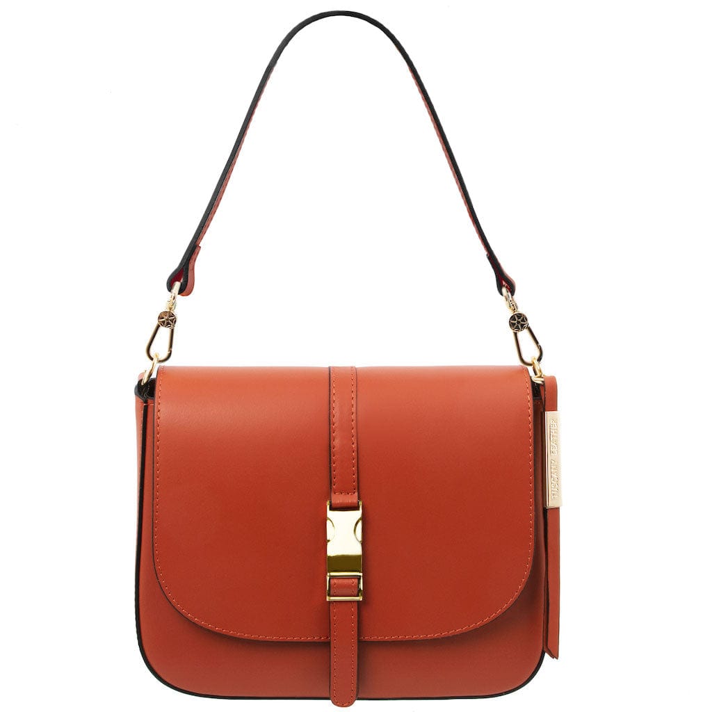 Leather shoulder bags Brandy Nausica - Italian leather shoulder bag | TL141598 San Rocco Italia