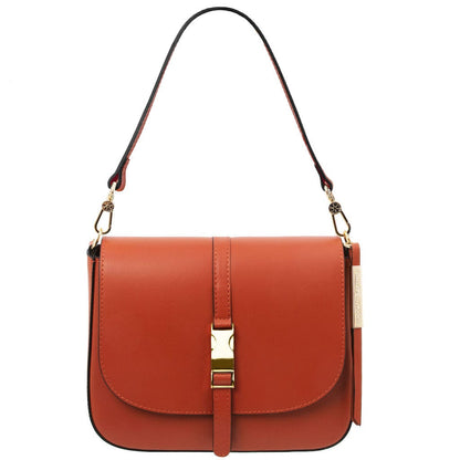 Leather shoulder bags Brandy Nausica - Italian leather shoulder bag | TL141598 San Rocco Italia