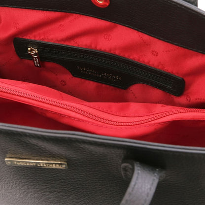Leather shoulder bags TL Bag - Leather shopping bag | TL141828 San Rocco Italia