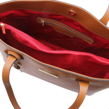 Leather shoulder bags TL Bag - Leather shopping bag | TL141828 San Rocco Italia
