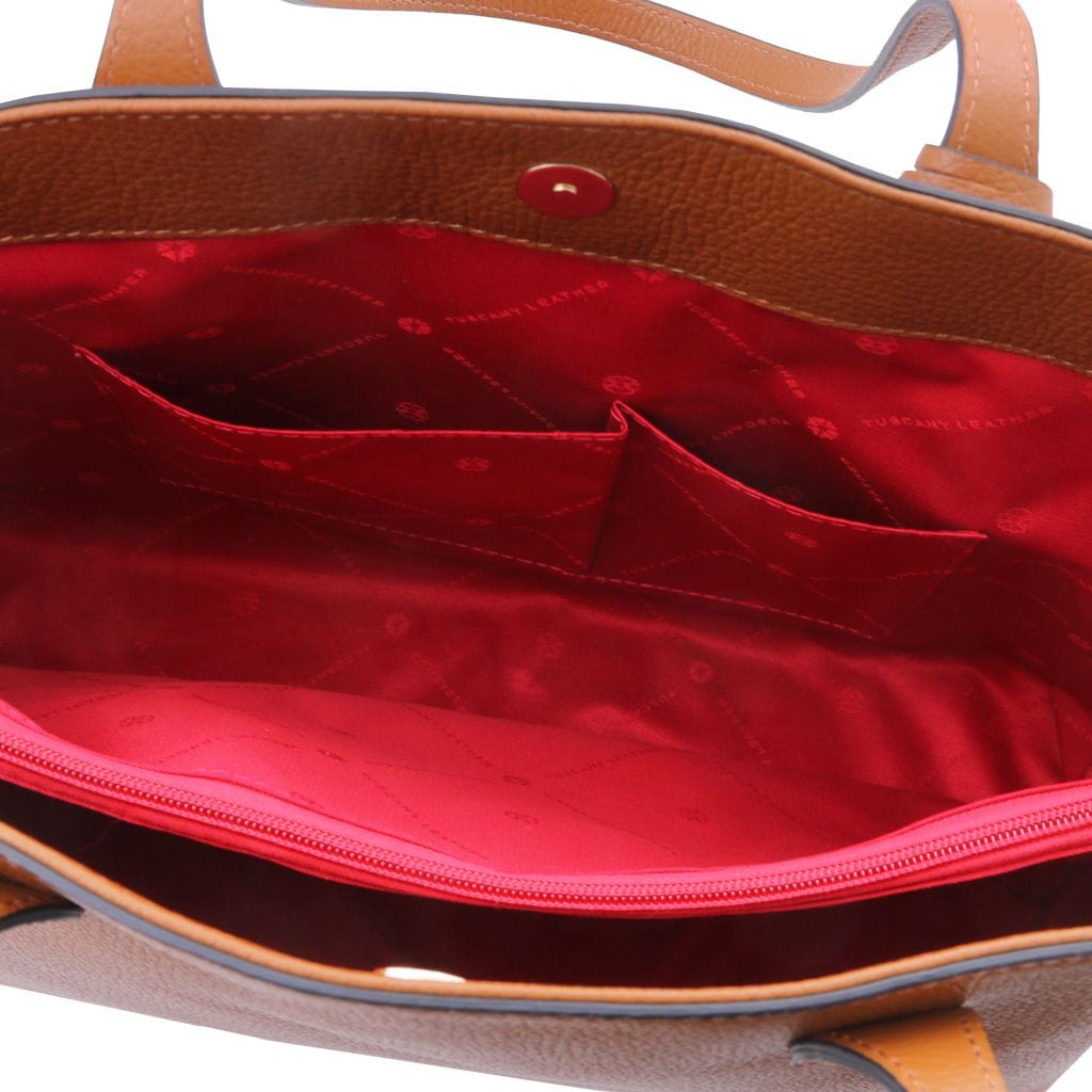 Leather shoulder bags TL Bag - Leather shopping bag | TL141828 San Rocco Italia
