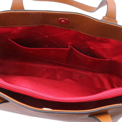 Leather shoulder bags TL Bag - Leather shopping bag | TL141828 San Rocco Italia
