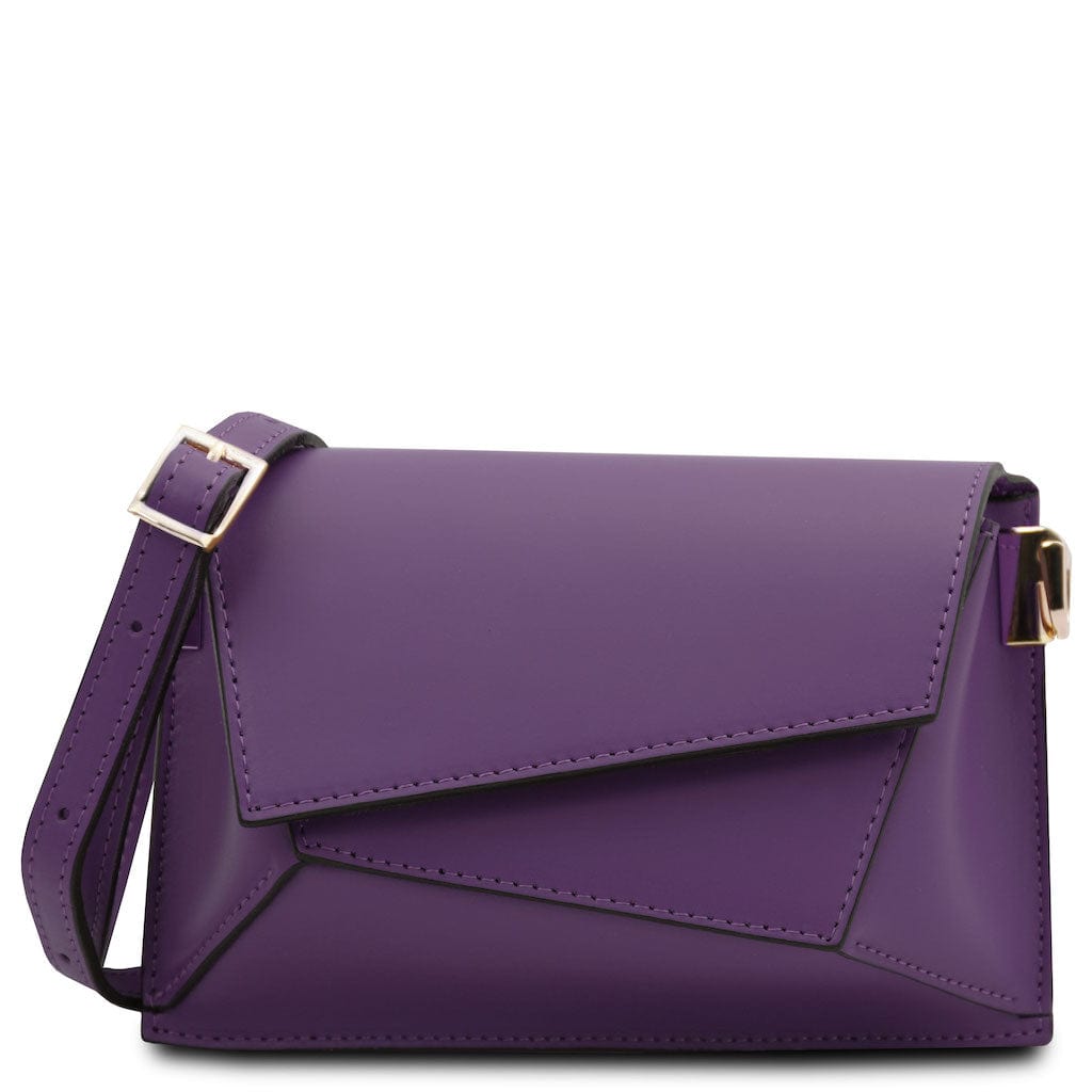 Leather shoulder bags Purple TL Bag - Leather shoulder bag  | TL142253 San Rocco Italia
