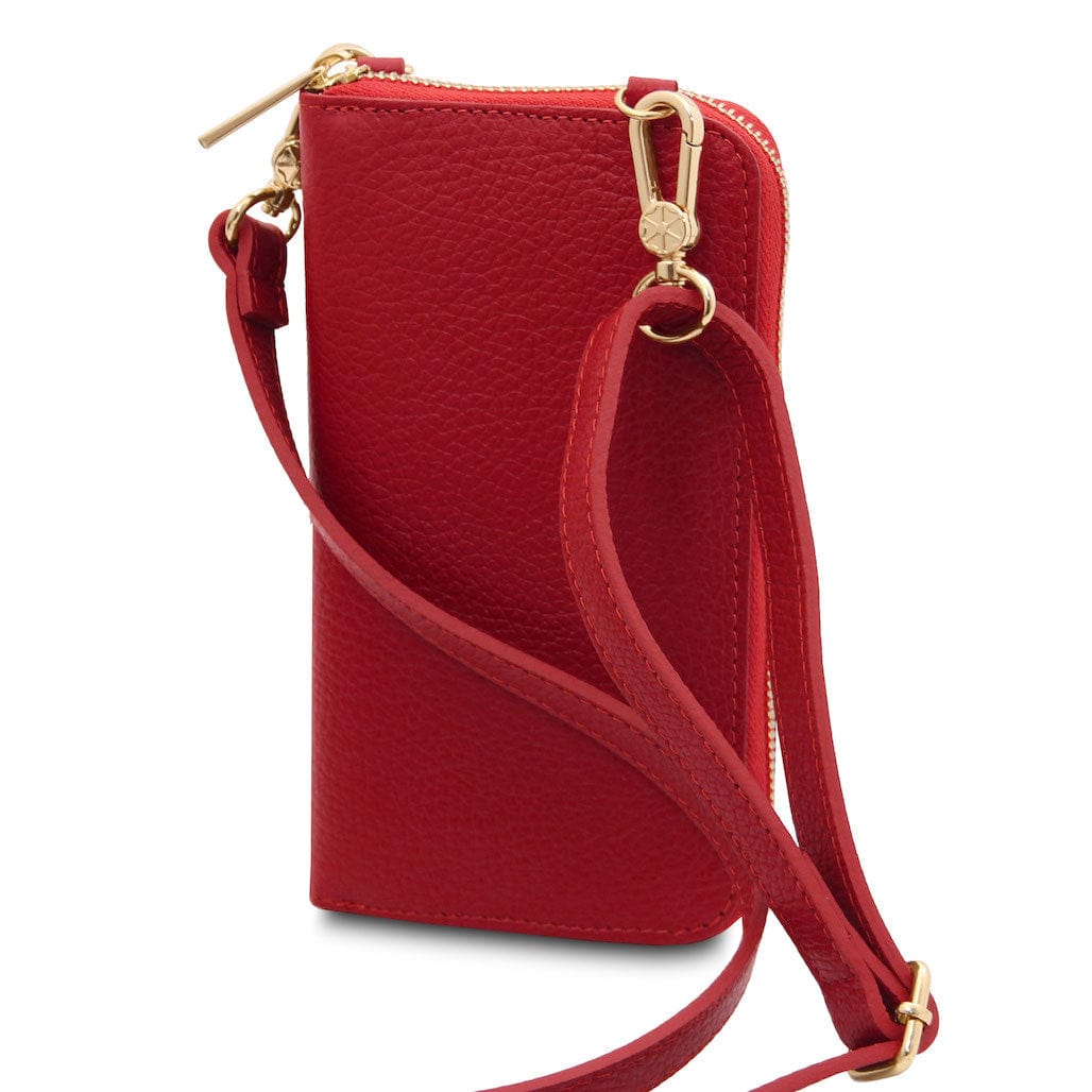 Bolsos de hombro de piel TL Bag - Cartera de piel con correa y compartimento para móvil | TL142323 San Rocco Italia