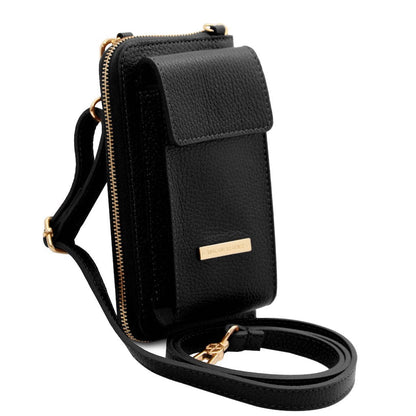 Bolsos de hombro de piel TL Bag - Cartera de piel con correa y compartimento para móvil | TL142323 San Rocco Italia