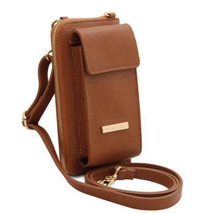 Bolsos de hombro de piel TL Bag - Cartera de piel con correa y compartimento para móvil | TL142323 San Rocco Italia