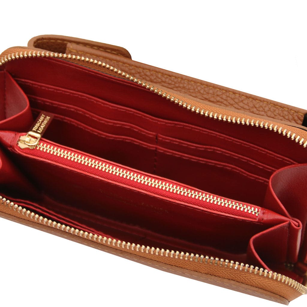 Bolsos de hombro de piel TL Bag - Cartera de piel con correa y compartimento para móvil | TL142323 San Rocco Italia