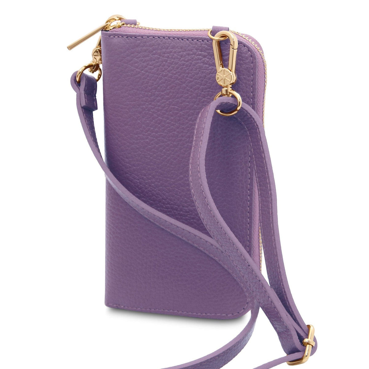 TL Bag - Cartera de piel con correa y compartimento para móvil | TL142323 - Bolsos premium de hombro de piel - Compra ahora en San Rocco Italia
