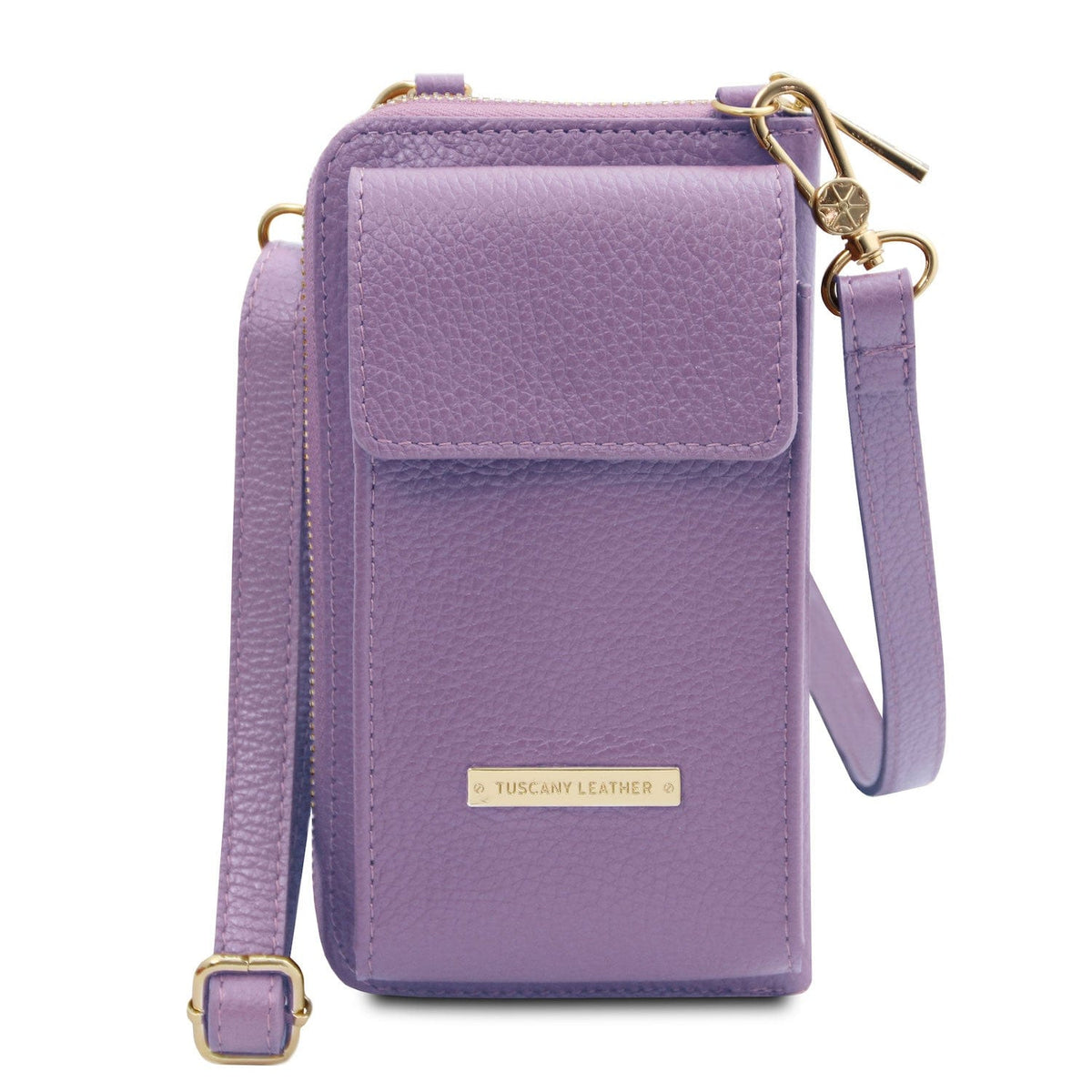 TL Bag - Cartera de piel con correa y compartimento para móvil | TL142323 - Bolsos premium de hombro de piel - Compra ahora en San Rocco Italia