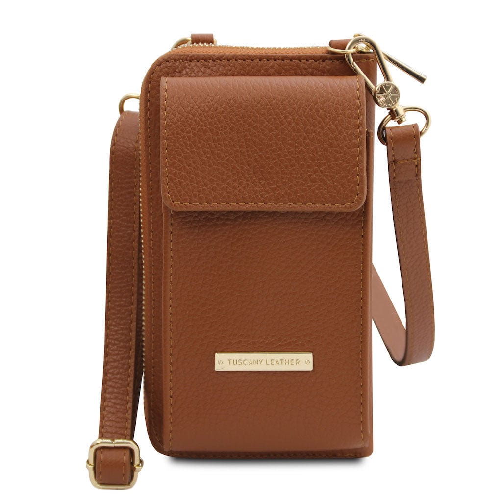 Bolsos de hombro de piel Cuero TL Bag - Cartera de piel con correa y compartimento para móvil | TL142323 San Rocco Italia