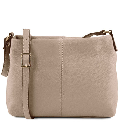Borse a spalla in pelle Taupe chiaro TL Bag - Borsa a spalla in pelle morbida | TL141720 San Rocco Italia