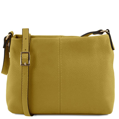 Borse a spalla in pelle Verde TL Bag - Borsa a spalla in pelle morbida | TL141720 San Rocco Italia