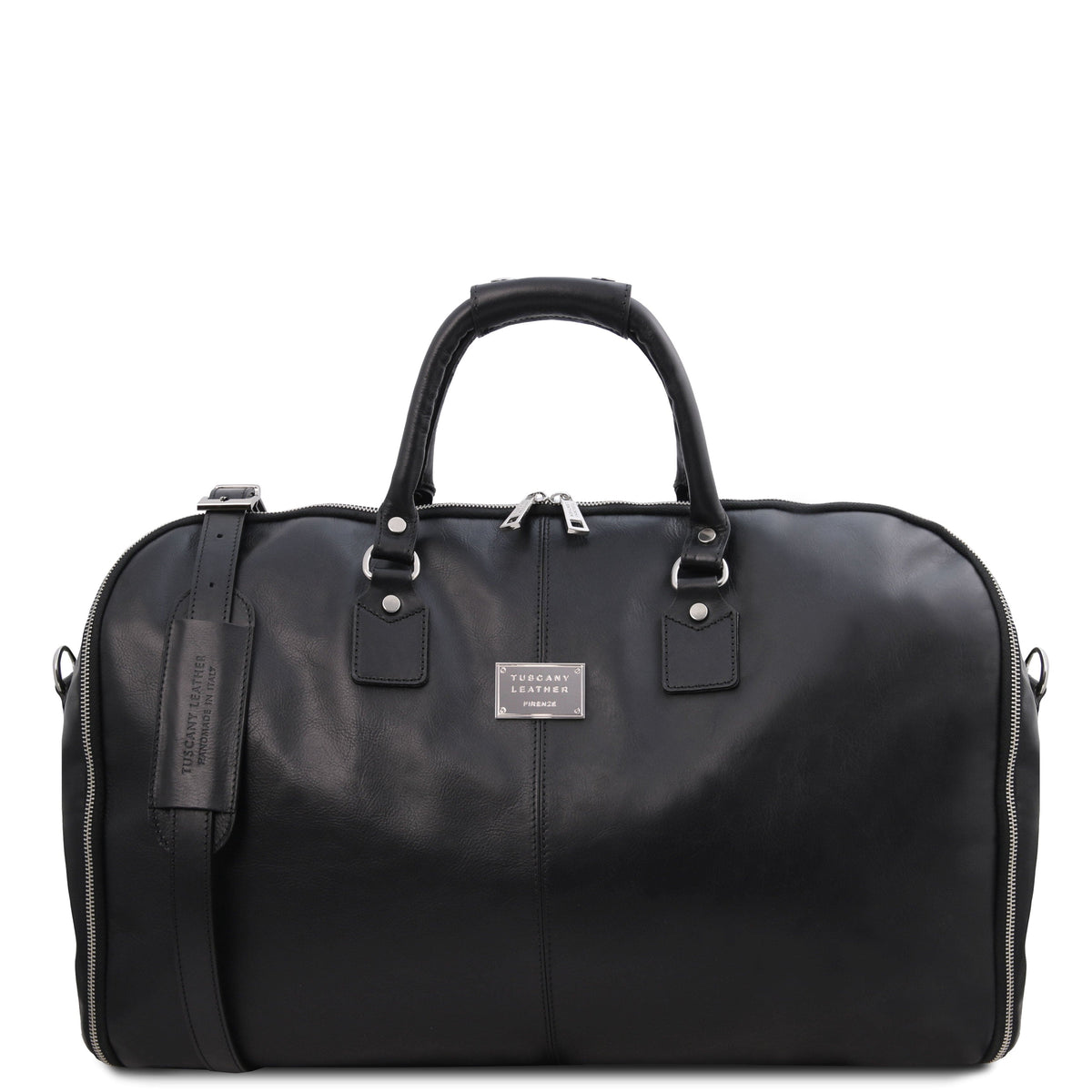 Bolsas de viaje de piel Negro Antigua - Bolsa de viaje/portatrajes de piel | TL142341 San Rocco Italia