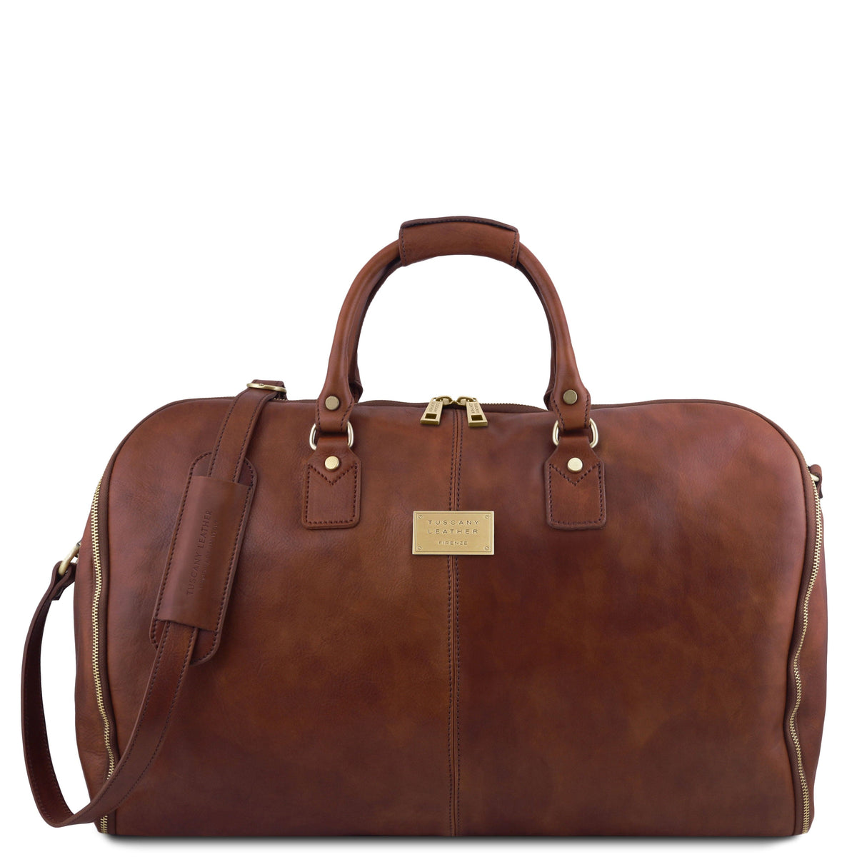Bolsas de viaje de piel Marrón Antigua - Bolsa de viaje/portatrajes de piel | TL142341 San Rocco Italia