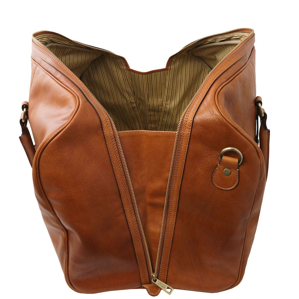 Leather Travel bags Francoforte - Exclusive Leather Weekender Travel Bag | TL142338 San Rocco Italia