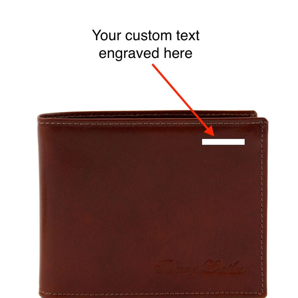 Leather wallets for men Exclusive leather 3 fold wallet for men with coin pocket | TL140763 San Rocco Italia