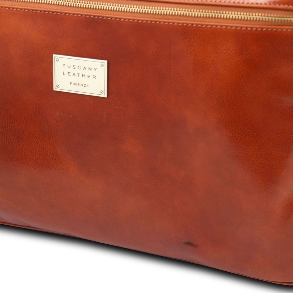 Leather Wheeled luggage Varsavia - Leather pilot case with two wheels | TL141888 San Rocco Italia